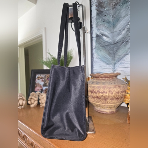 Kate Spade Sam Bag. Black Nylon with polka dots interior. EUC - Picture 3 of 13